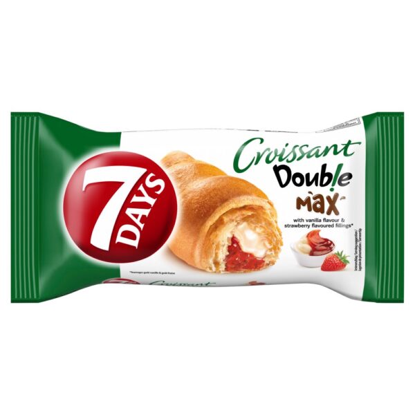 7 Days Croissant Double Mac Vanila & Strawberry Flavour 80G